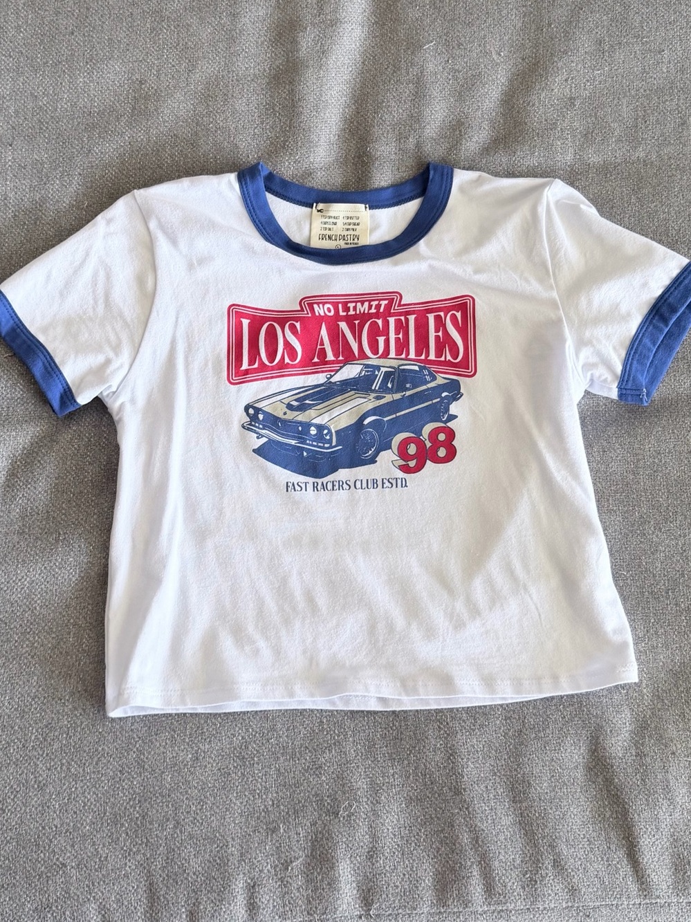 French Pastry Ringer Cropped Tee - Picture 3 of 5